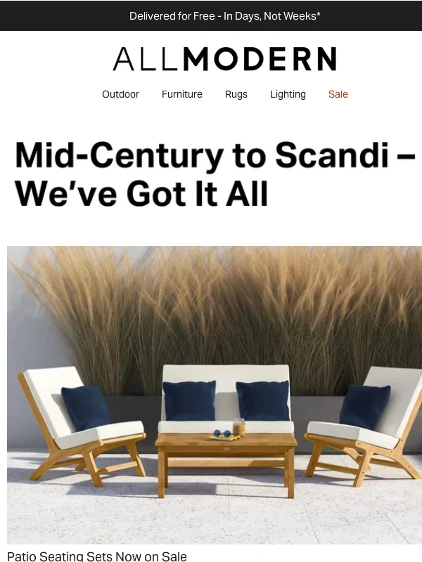 All Modern - ▶ sale on patio seating sets ▶