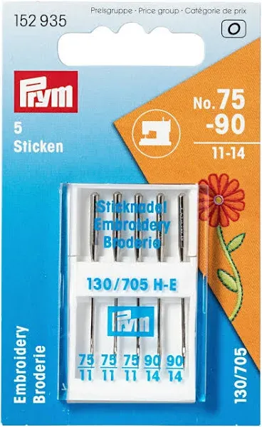 Prym Embroidery Sewing Machine Needles