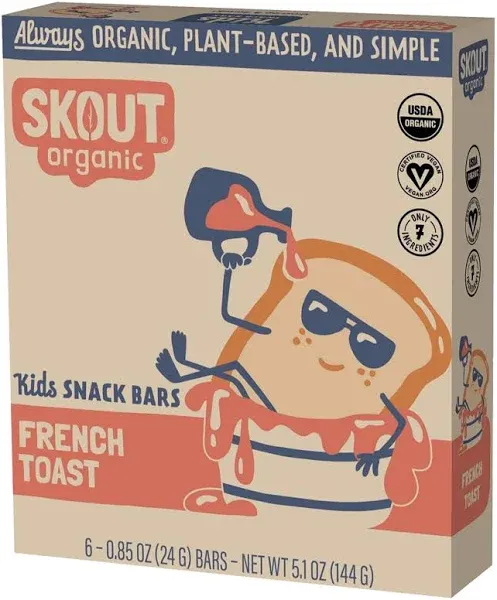Skout Organic Organic Kids Snack Bar French Toast