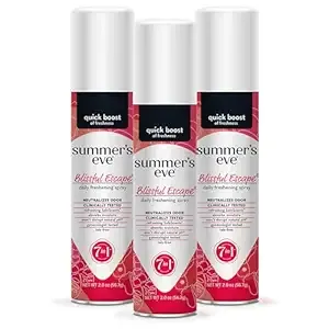 Summer's Eve Blissful Escape Daily Refreshing Feminine Spray, 2 oz, 3 Pack