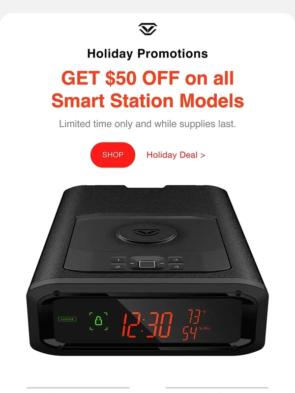 Vaultek Safe - GET $50 OFF on all Smart Station models