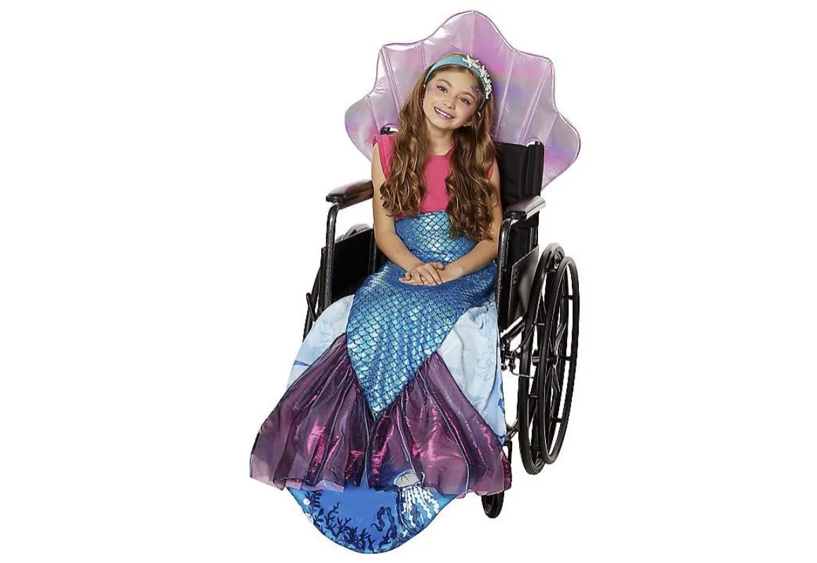 Kids' Mermaid Wheelchair Costume