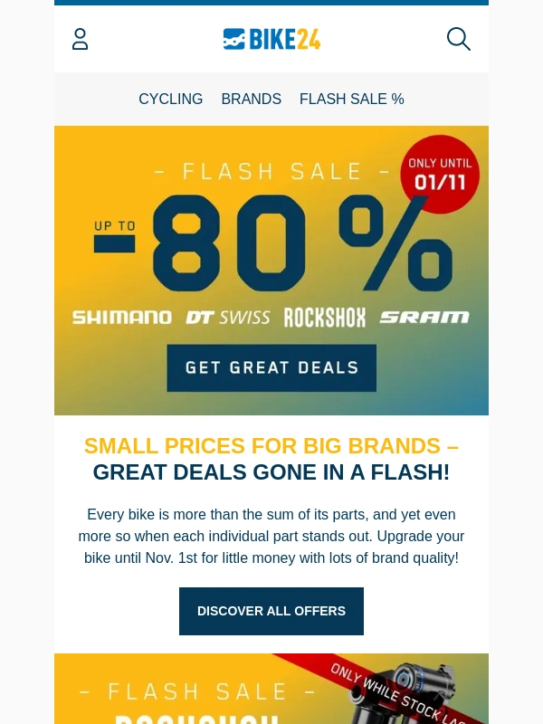 Bike24 - FLASH SALE ? Only until Nov. 1st