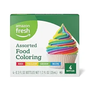 Select Accounts: 4-Count 0.3-Oz Amazon Fresh Assorted Food Coloring