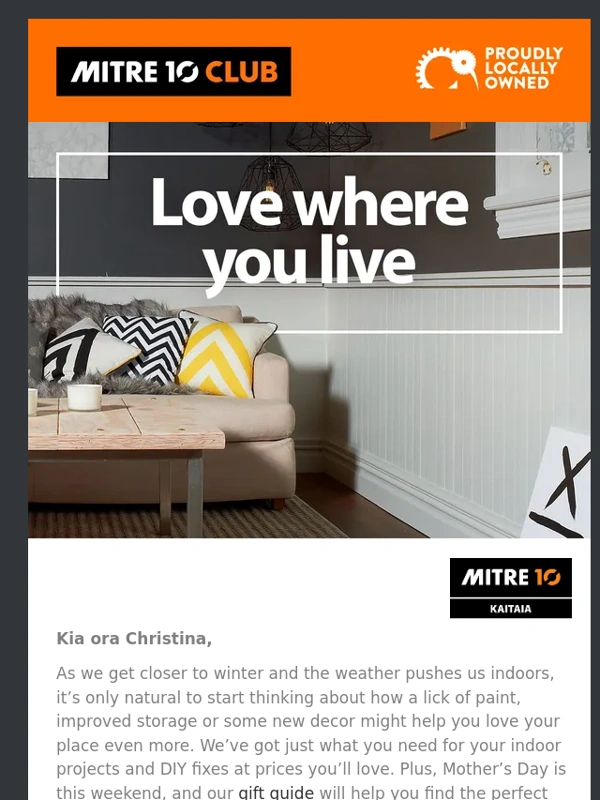 Mitre 10 - Interior projects that won’t break the bank
