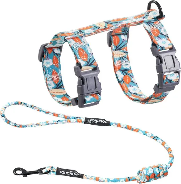 Touchcat Tropical Patterned Fashion Cat Harness and Leash