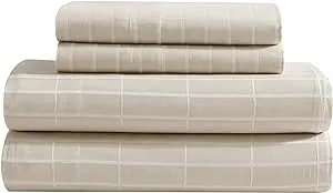Marimekko Pieni Tiiliskivi Sheet Set - Beige, Queen