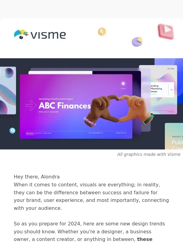 Visme - ?? Top Design Trends in 2024 to Help Elevate Your Content