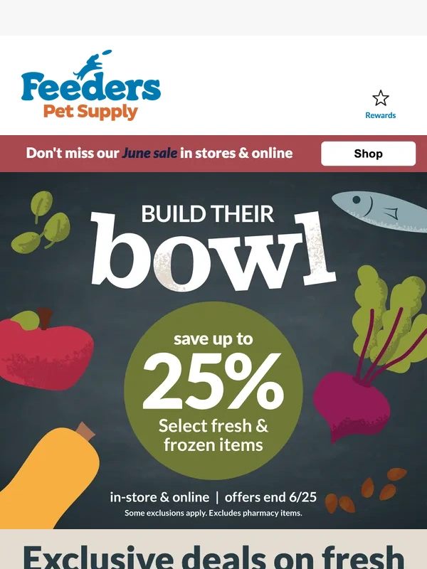 Feeders Supply - Up To 25% Off Fresh and Frozen Pet Foods!
