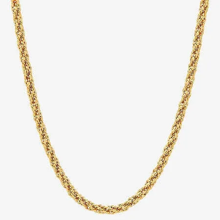Everlasting Gold 10K Gold Hollow Rope Chain, Women's, Size: 20", Yellow