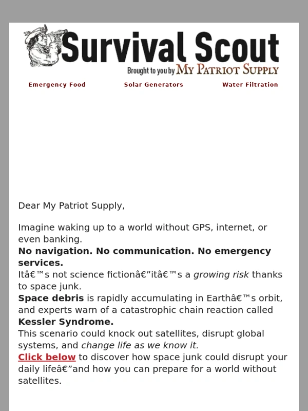 My Patriot Supply - Could the Internet Disappear Overnight?