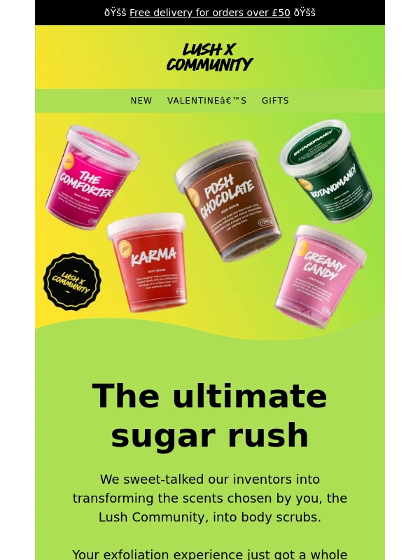LUSH - Lush x Community body scrubs ?
