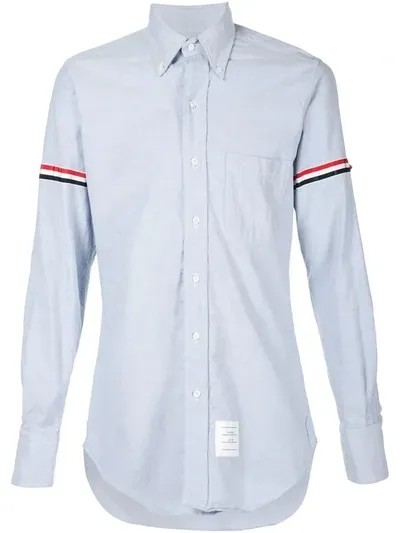 Thom BrowneGrosgrain-armband cotton shirt