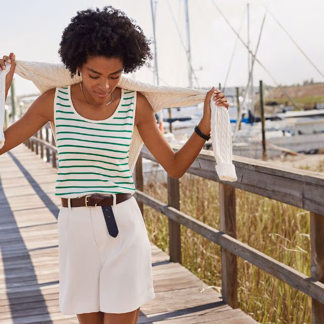 Lands' End Women's Cotton Tank Top
