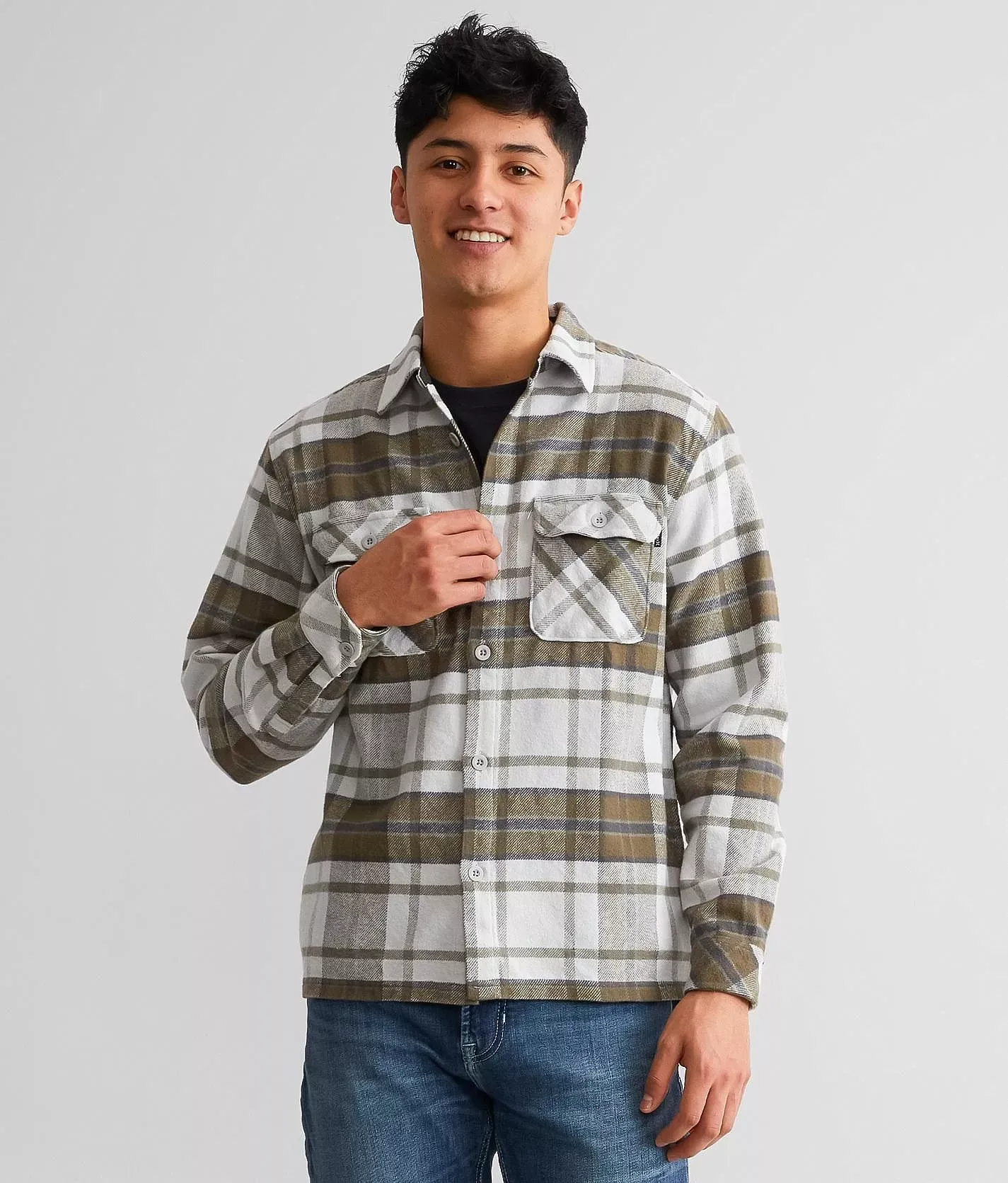 Hurley Santa Cruz Shoreline Flannel Shirt  - male - Size: 2L