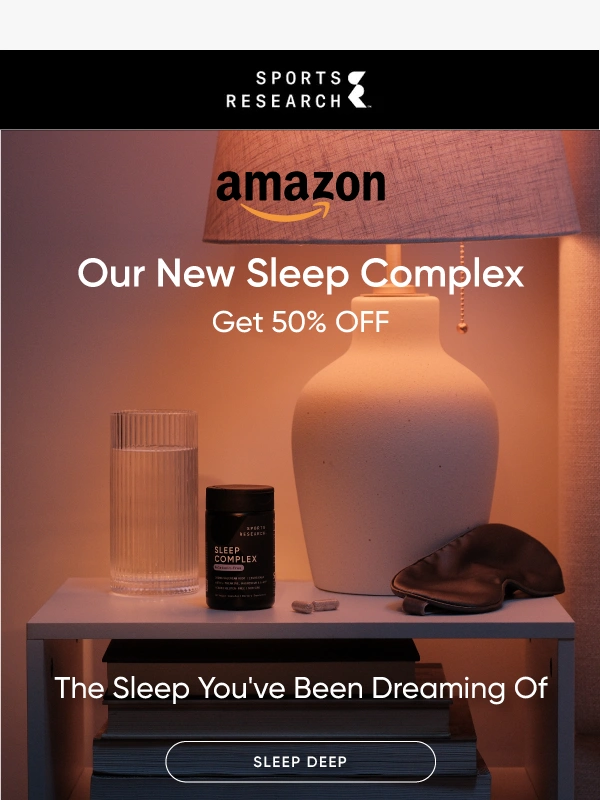 Sports Research - New Sleep Complex + 50% OFF on Amazon