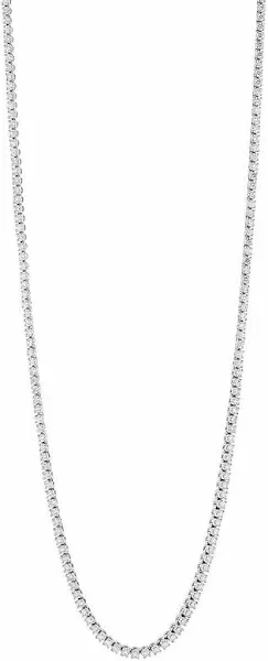18" White Gold 4.00 Cttw Diamond Tennis Necklace