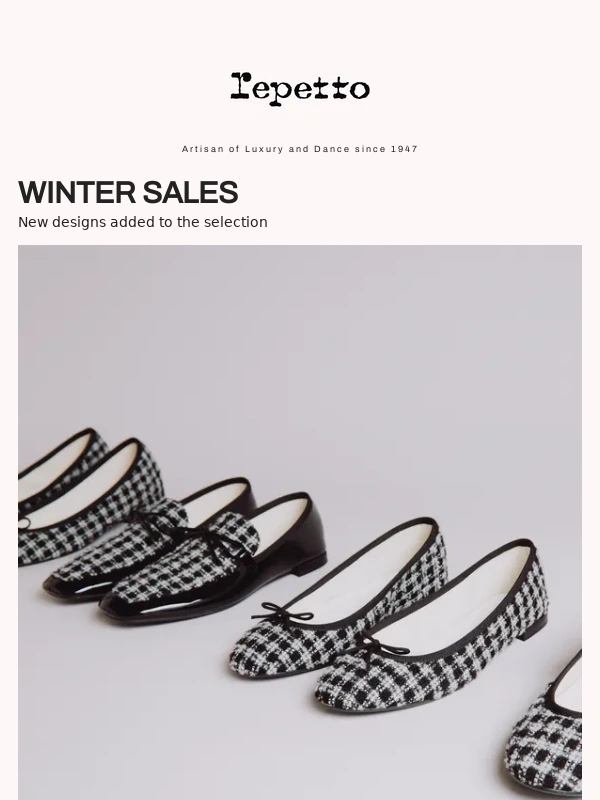 Repetto - Sales : New Designs Added