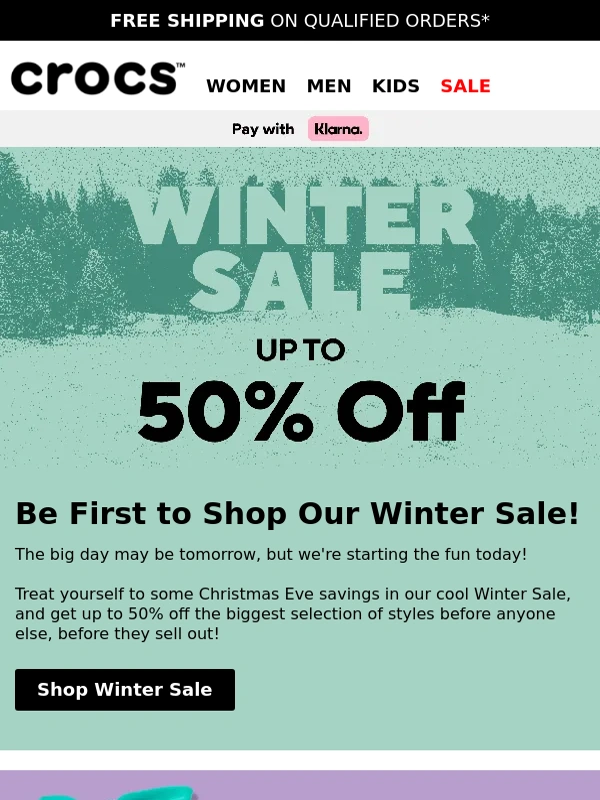 Crocs UK - ❄️ Our BIG Winter Sale is here! ❄️