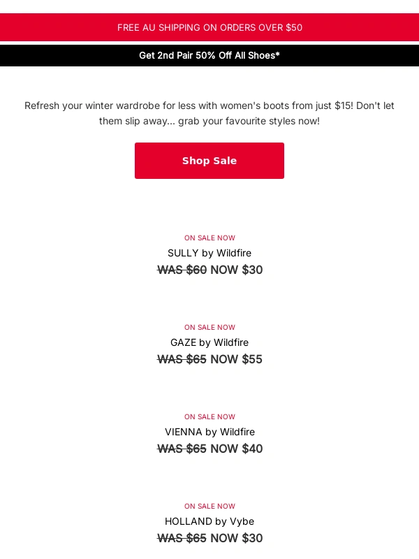 Spendless Shoes - SALE BOOTS FROM $15