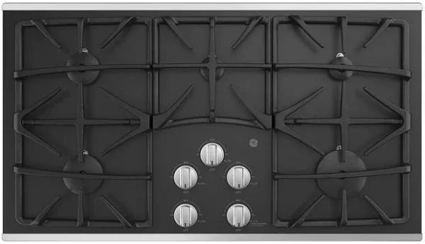 GE 36-Inch Built-in Gas Cooktop JGP5536SLSS