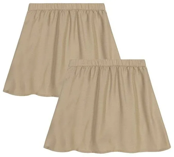 Girls 6-16 Approved Schoolwear 2-Pack Pull-On Uniform Skort