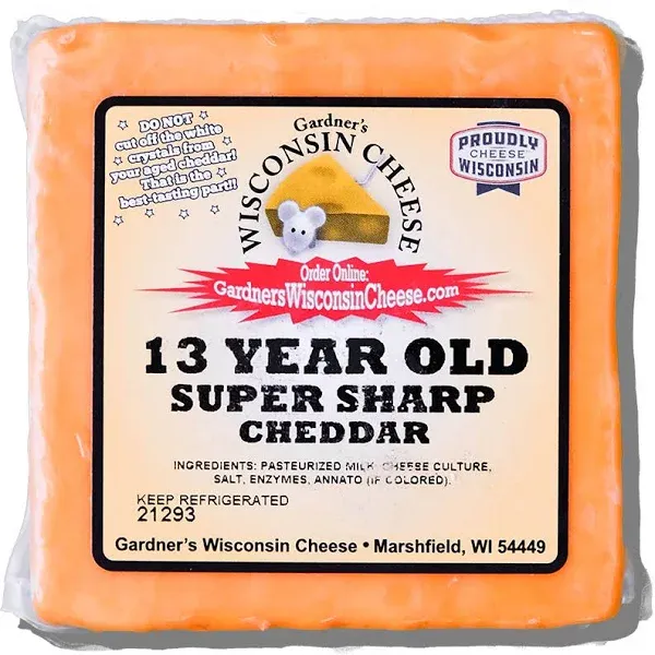 Gardners Wisconsin Cheese 13-Year-Old Super-Sharp Cheddar