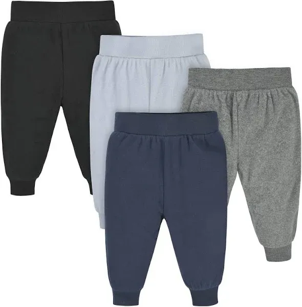 Gerber Baby Boys 4-Pack Fleece Pants