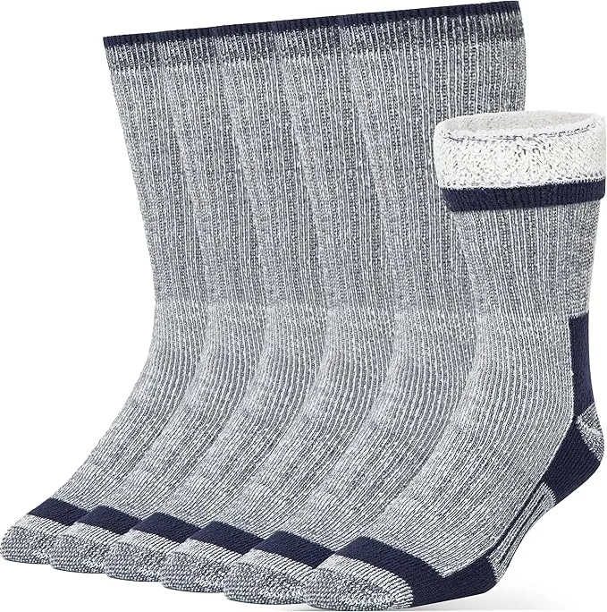 Alvada Mens Merino Wool Crew Socks Thermal and Warm Socks