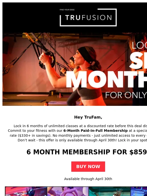 TruFusion - Snag Our Best Membership Offer Before It's Too Late ?