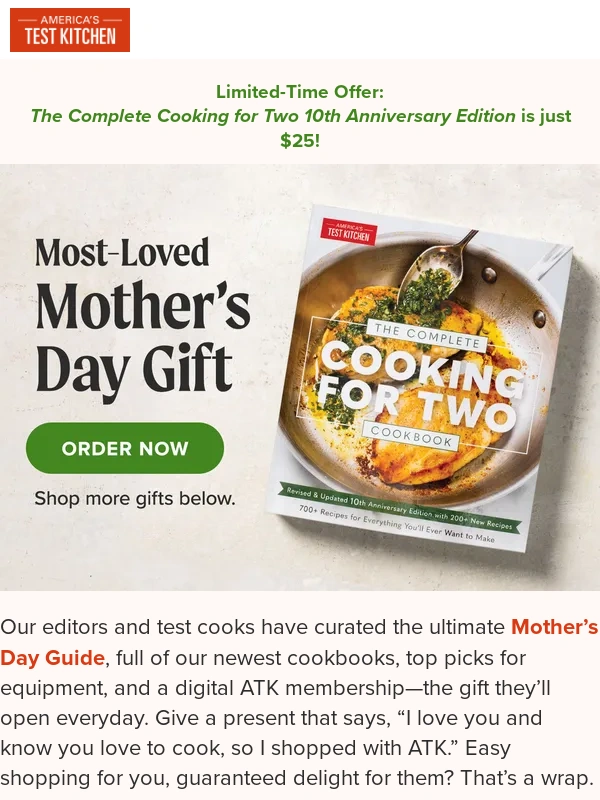 Americas Test Kitchen - Inspired gifts for all the moms in your life