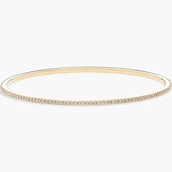Blue Nile 1 ct. tw. Stackable Pavé Diamond Bangle Bracelet in 18K White