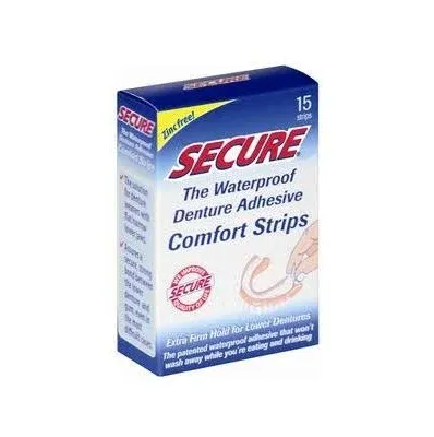 Windmill Health Products Secure Denture Adhesive Comfort Strips