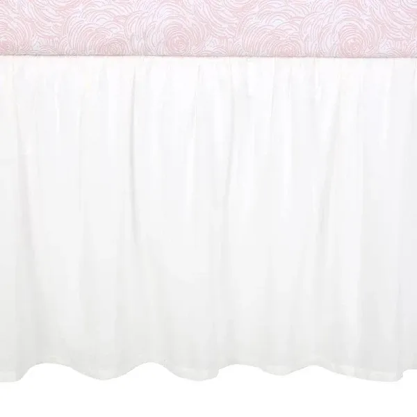 Lambs & Ivy Signature Voile Ruffled Crib Skirt
