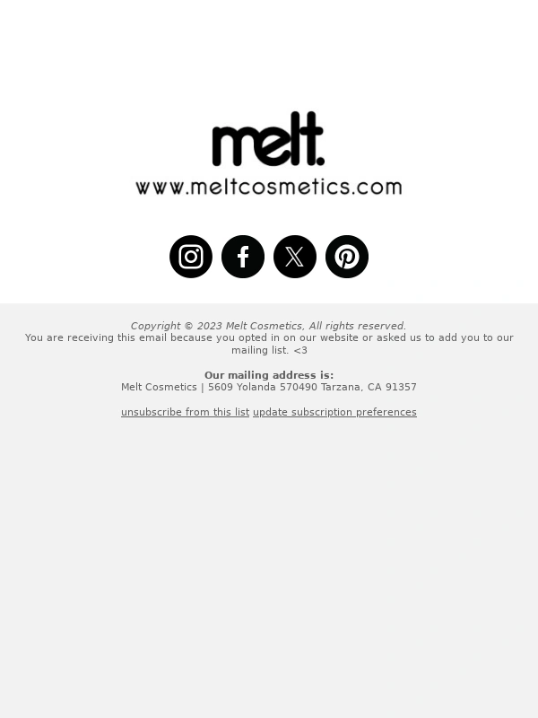 Melt Cosmetics - Our ? Birthday Sale Is Giving All Month Long! ?️ Get 40% off SITEWIDE!