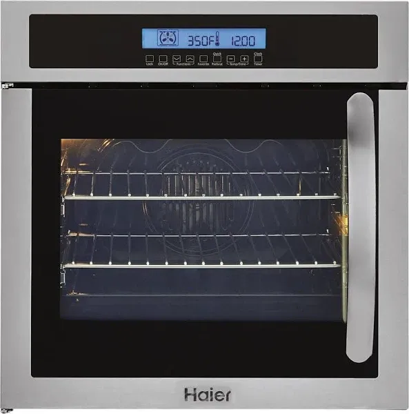 Haier 24" Single 2.0 Cu. Ft. Left Swing European Convection Oven HCW225LAES