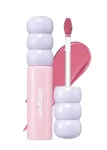 COLORGRAM Fruity Glass Tint 07 Shy Guava | Korean High Shine Lip Plumper | Glossy Lip Gloss with Lovely Soft Pink Shade | Buildable, Blendable, Moisturizing, Non-Sticky, Long-Lasting, | 0.11 Oz