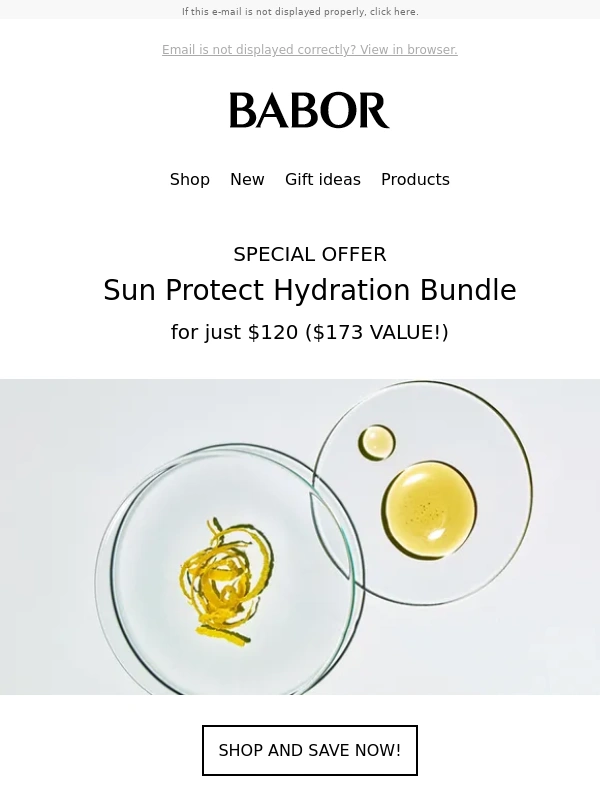 BABOR - Ends Tomorrow: Sun Protect Hydration Set Offer