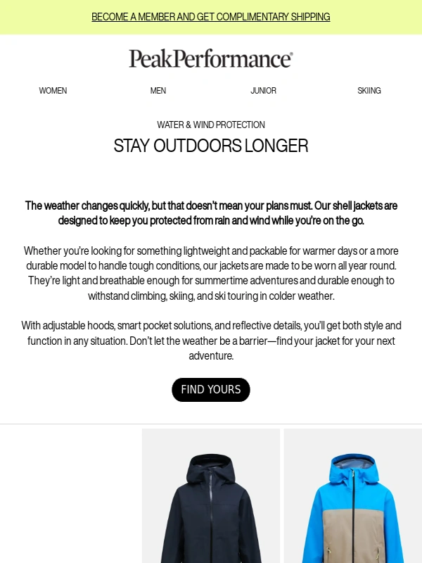 Peak Performance - Embrace the Outdoors,No Matter the Weather