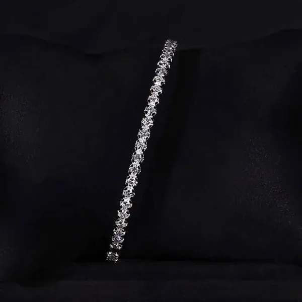 Round Brilliant Cut Lab Grown Diamond Bangle Aani