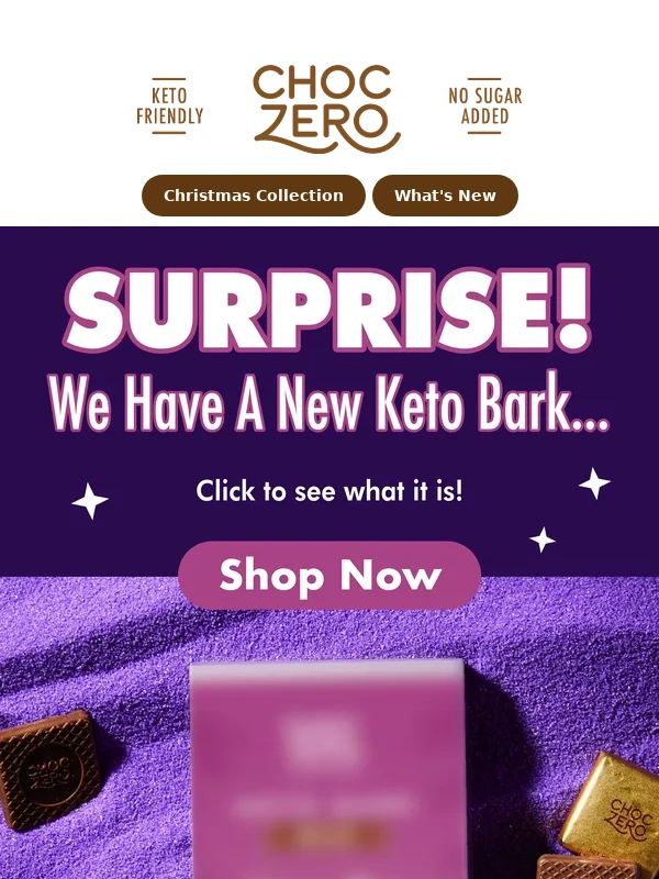 ChocZero - Try our new flavor of Keto Bark ?