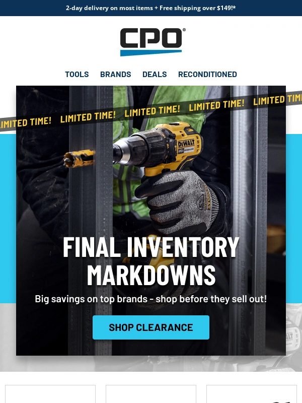CPO Outlets - Final Inventory: Up to 63% Off