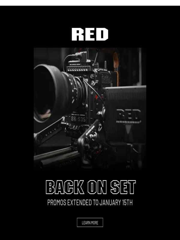 Red - Back on Set Promos Extended to January 15th