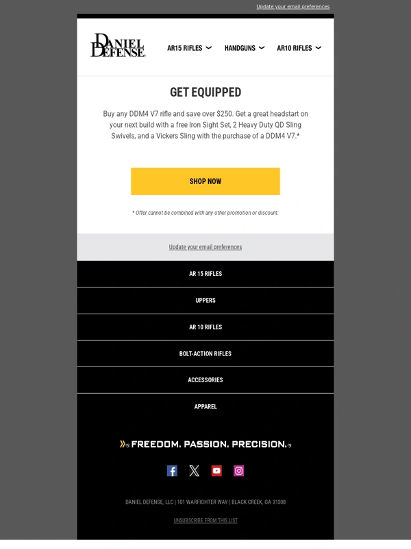 Daniel Defense - Get any DDM4 V7,Equip it for free