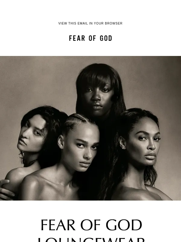 Fear Of God - Fear of God Loungewear. Arriving October 25