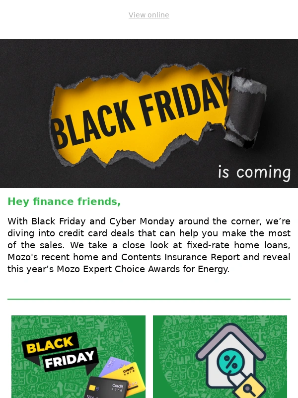 Mozo - Black Friday,fixed rate home loans,energy winners and more