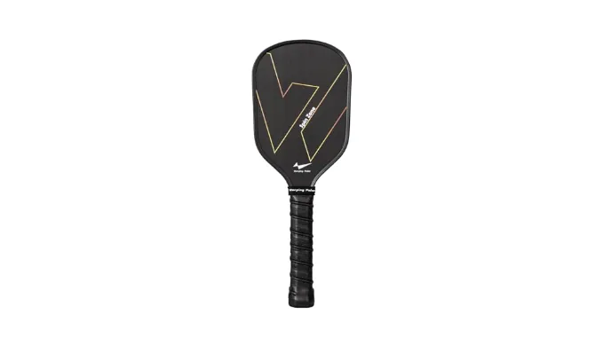 Warping Point Pickleball Training Paddle with Dual Different Friction Surface Technology, T700 Raw Carbon Fiber Pickleball Sweet Spot Trainer with Elongted Handle, 16mm Core Practice Pickleball Paddle