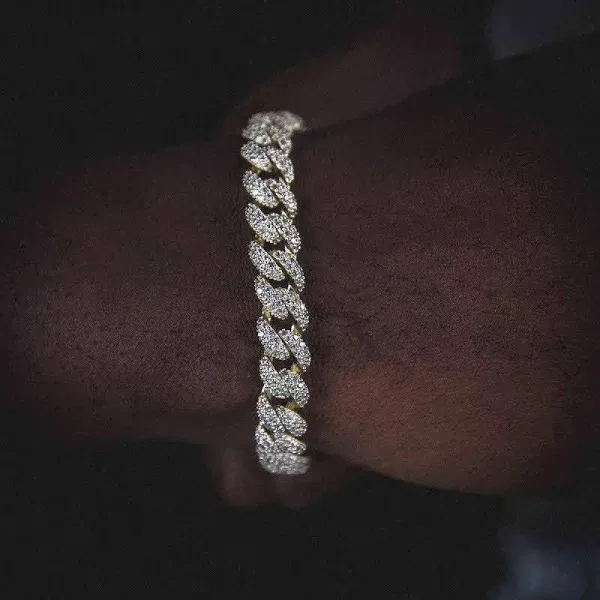 GLD 18k Diamond Cuban Bracelet