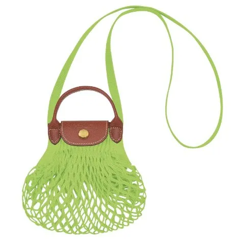 Longchamp Le Pliage Filet XS Mesh bag Green Light - Canvas