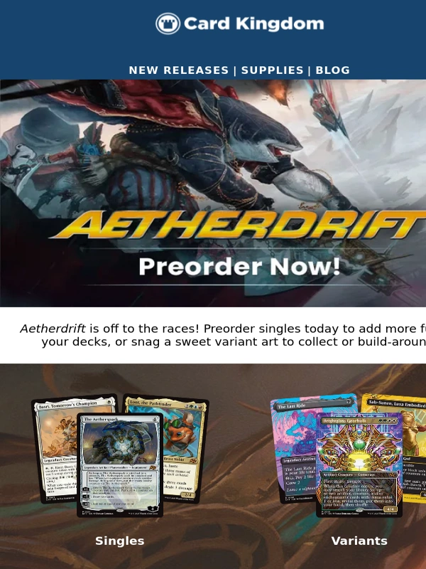 Card Kingdom - Aetherdrift is Going the Distance!
